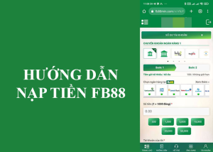 Phương thức nạp tiền từ FB88